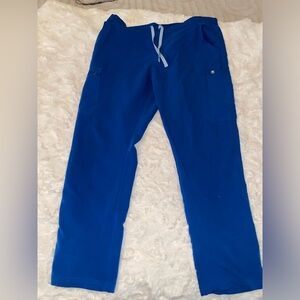 Figs royal blue Yola Skinny Scrub Pants Petite size L